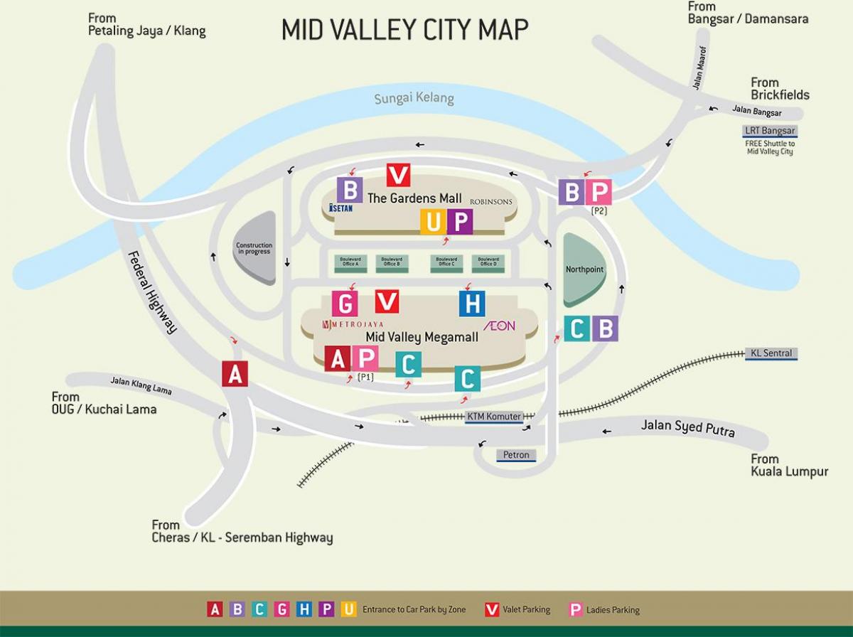 Mapa ng mid valley directory