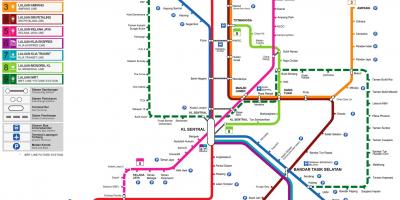 Malaysia istasyon ng tren sa mapa