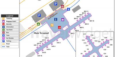 Kl international airport mapa