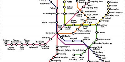 Malaysia mapa ng subway