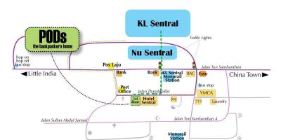 Kuala lumpur bus station mapa