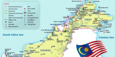 Mga paliparan sa malaysia mapa