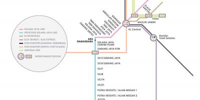 Ampang park lrt station mapa