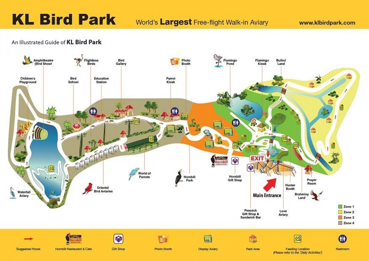 Mapa ng bird park