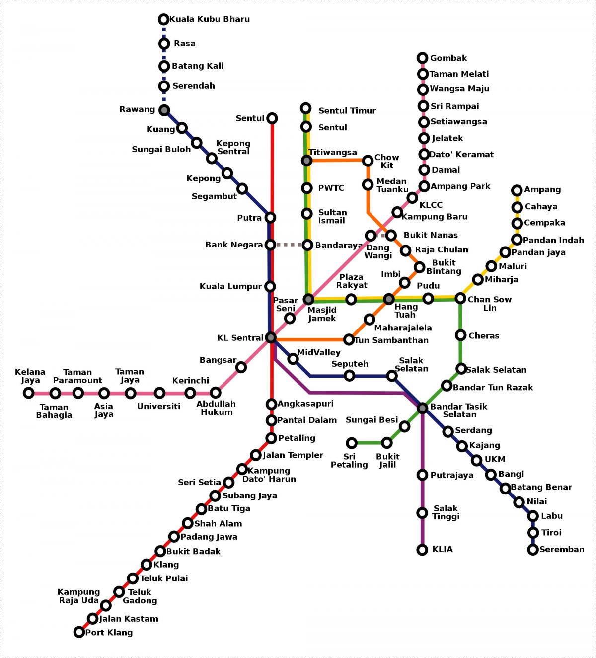 malaysia mapa ng subway