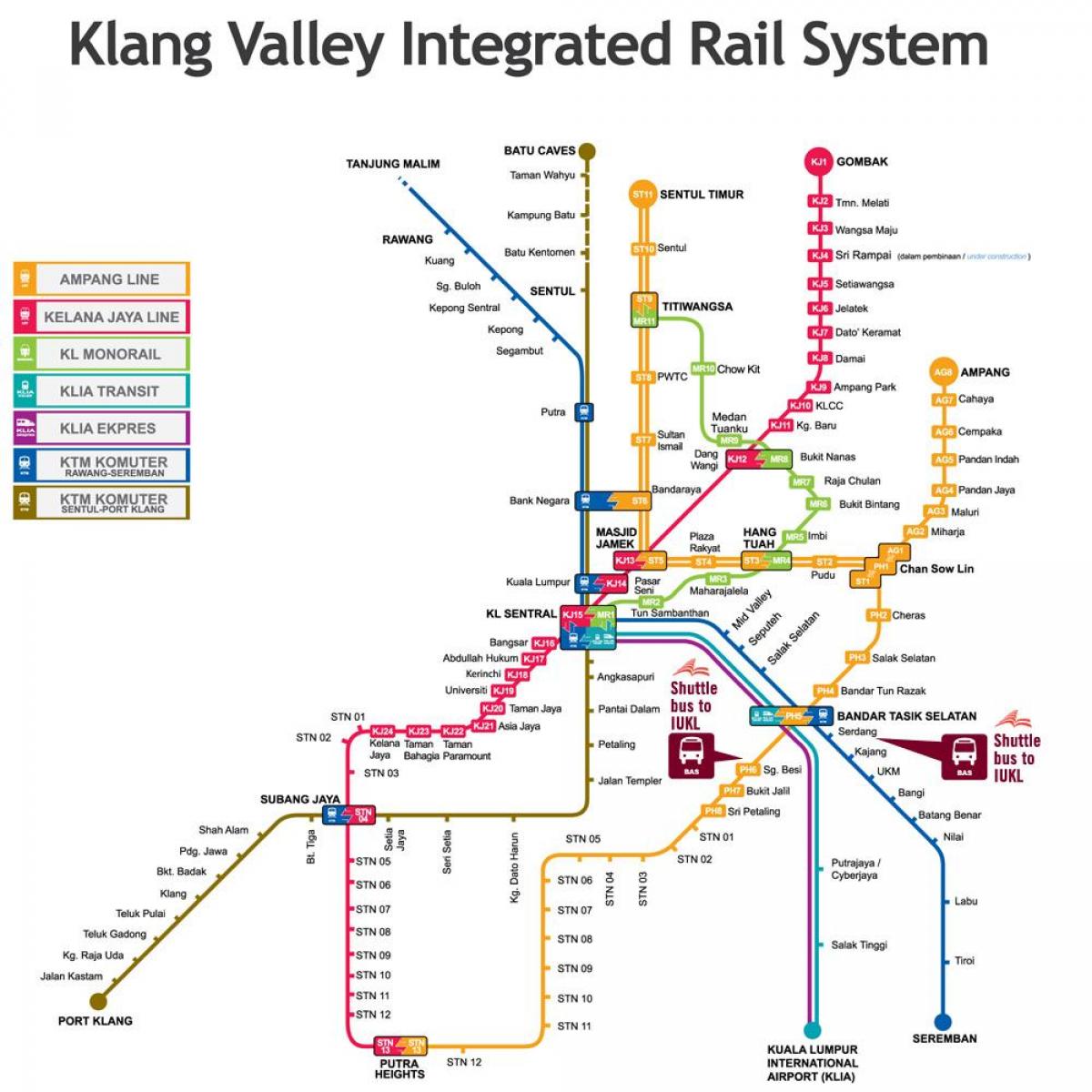 kl integrated rail mapa