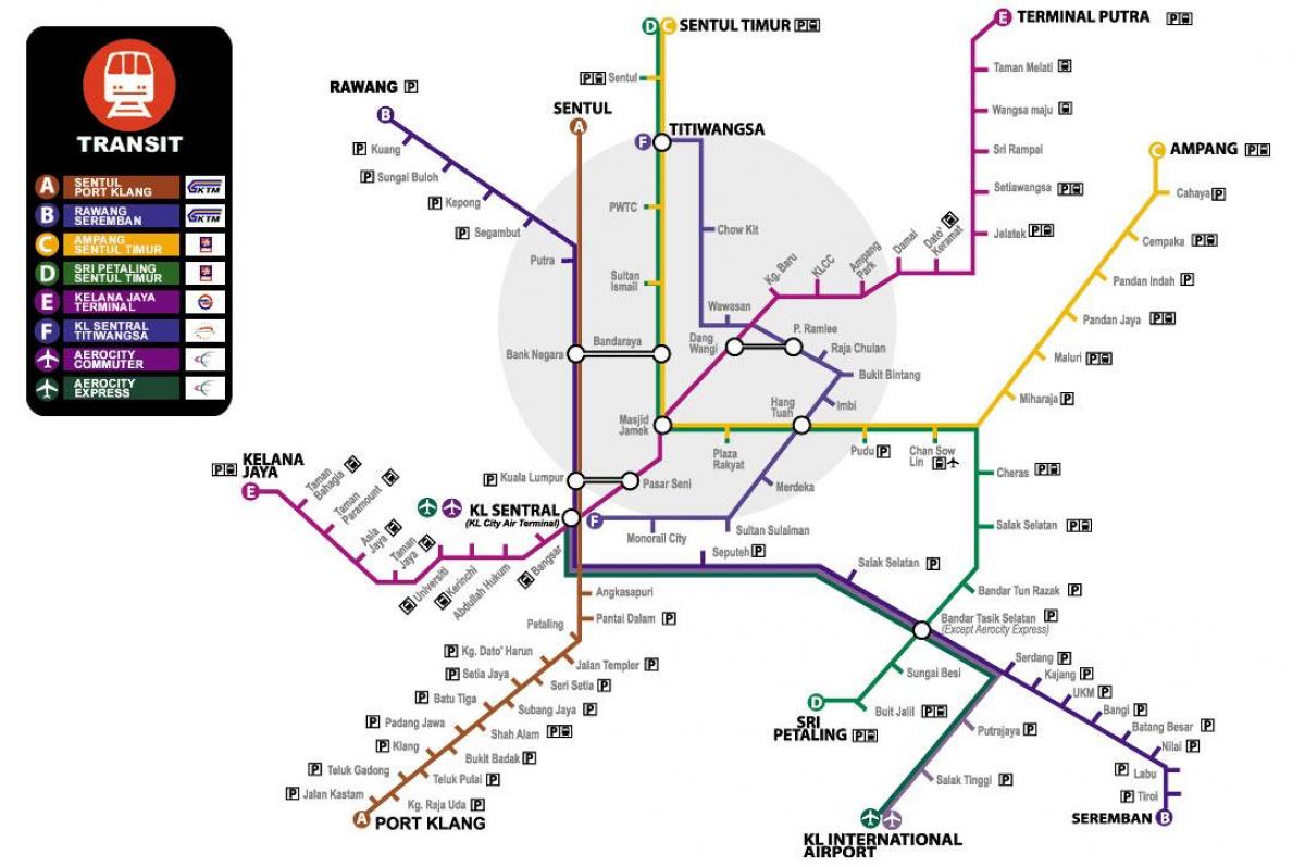 Mapa ng ktm transit