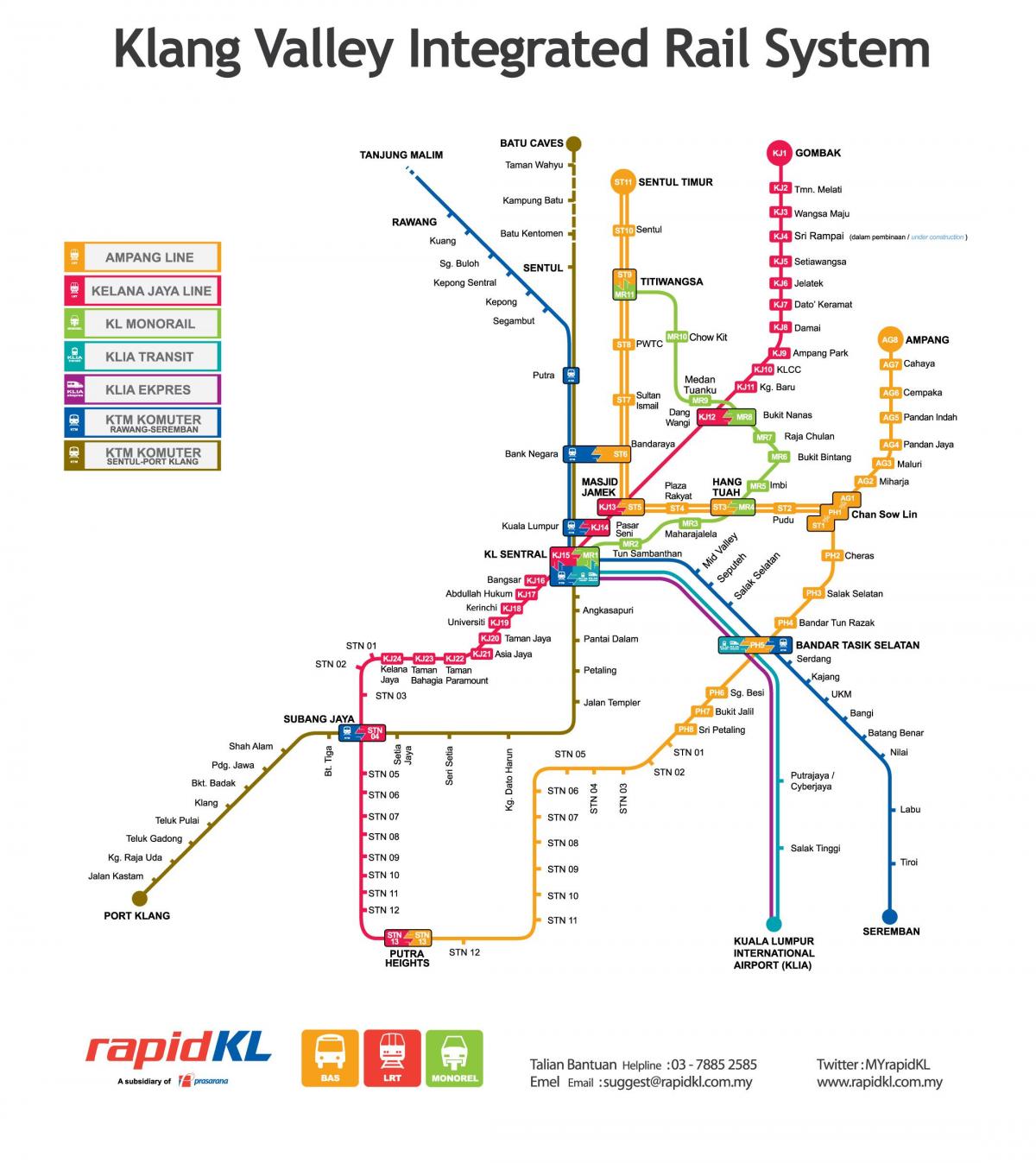 malaysia transportasyon sa mapa