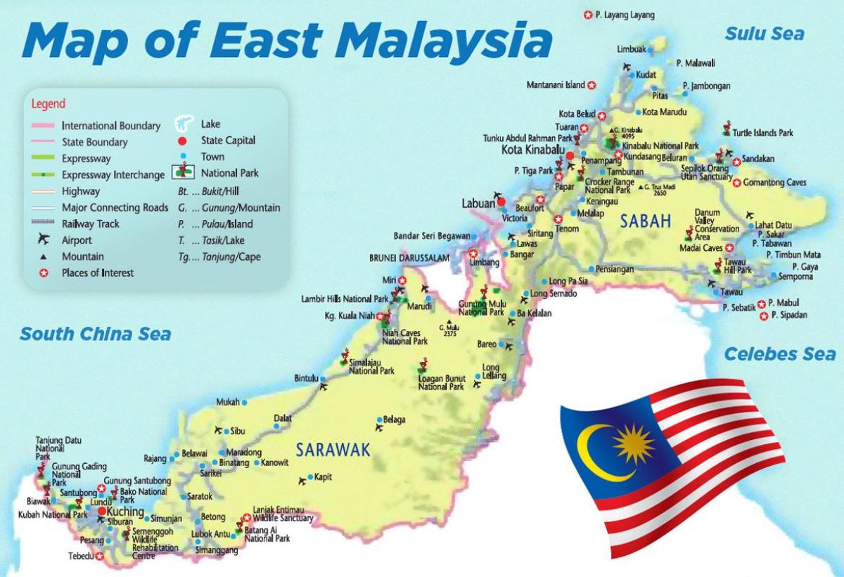 mga paliparan sa malaysia mapa